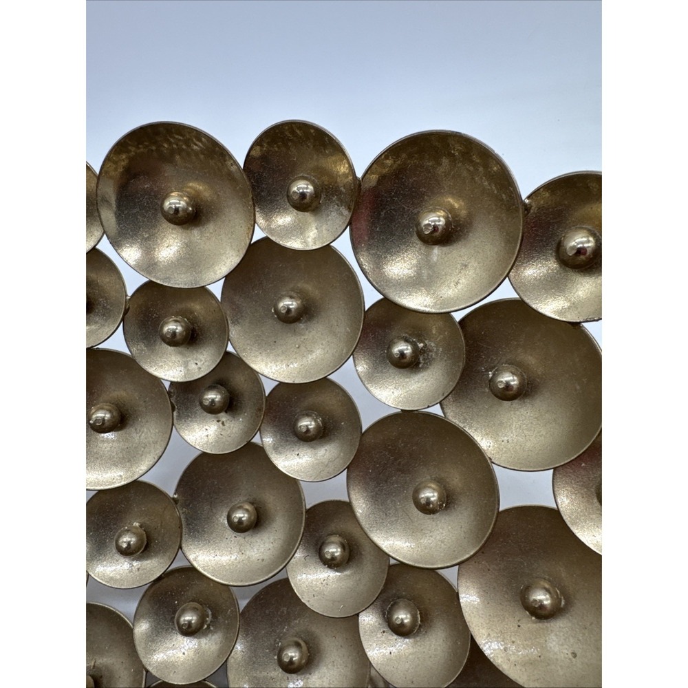 World Traveler Jewel of Mumbai Handcrafted Metal Disc Decorative Bowl 12" New - Picture 3 of 5
